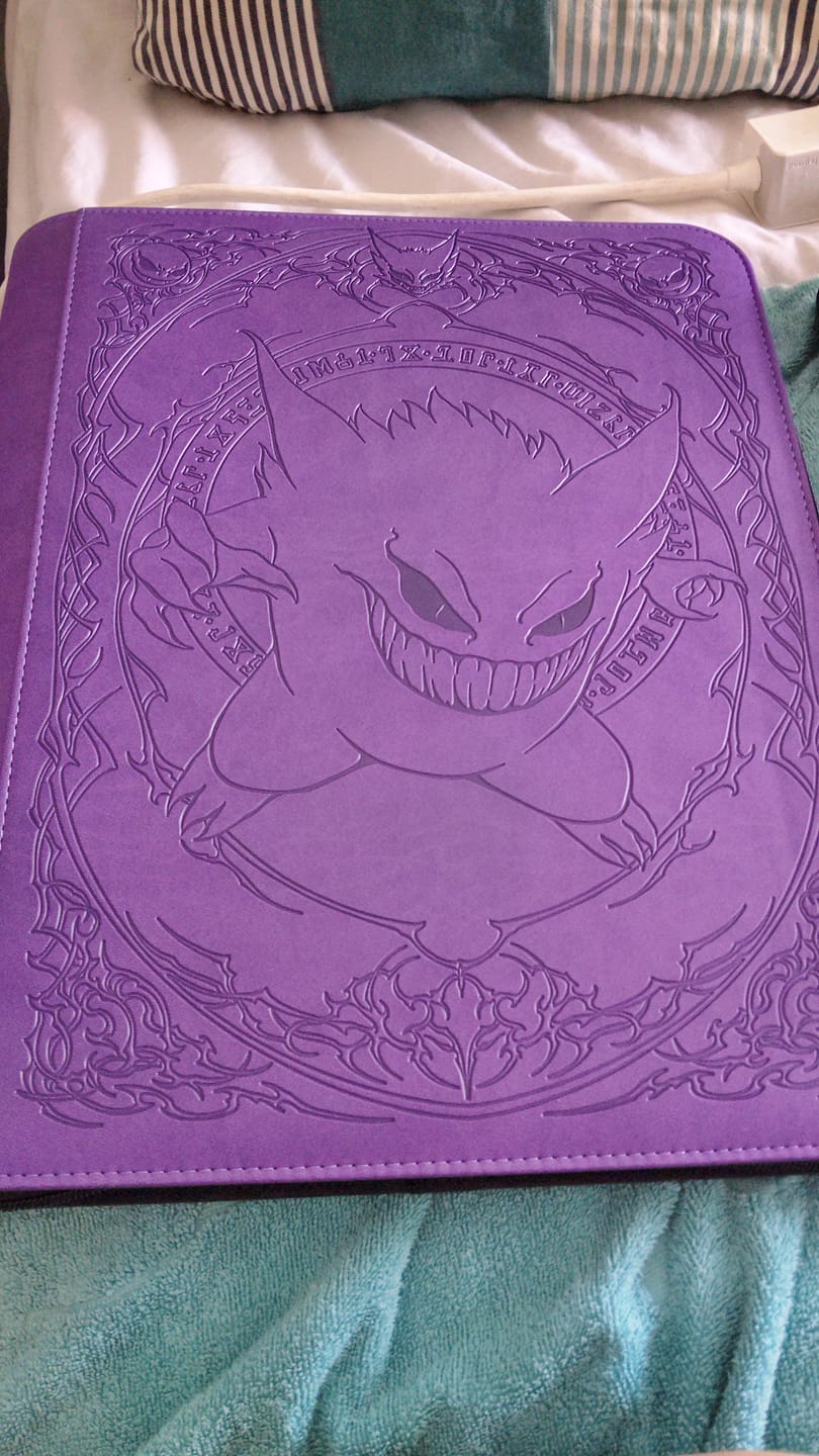 Customer photo review of Purple Evil - Toploader Trading Card Binder