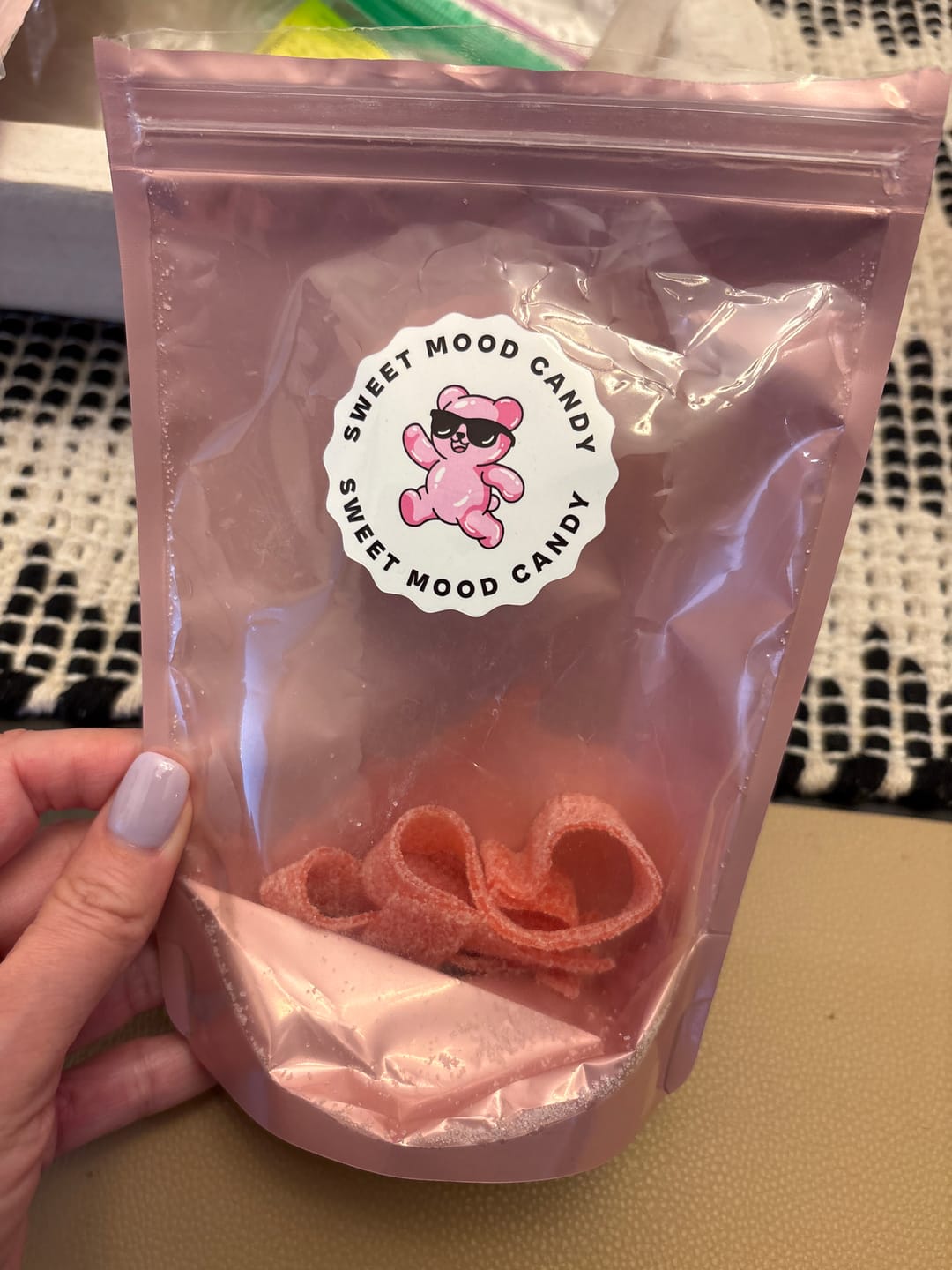 Customer photo review of Just Enough - Strawberry Sour Belts