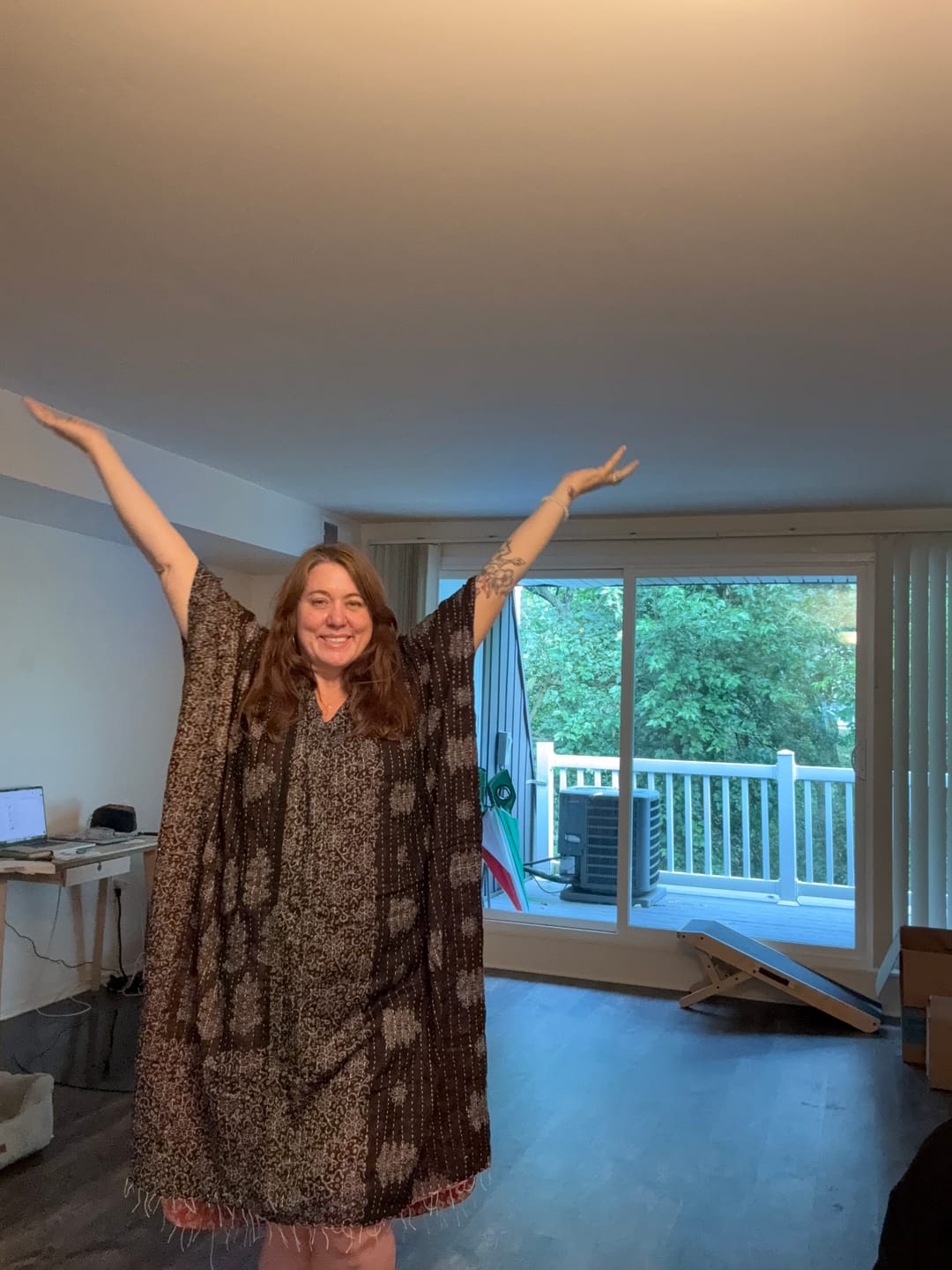 Customer photo review of Kantha Ishka Kaftan (065)