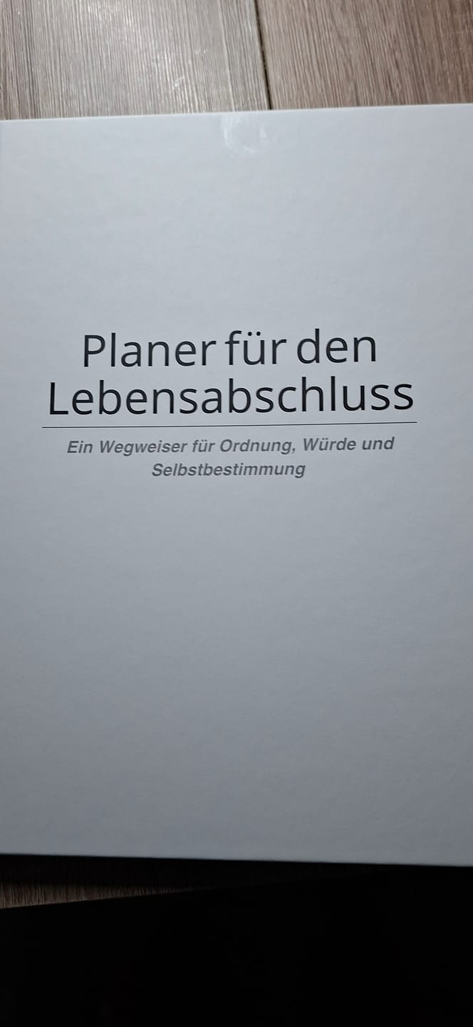 Customer photo review of Vorsorge-Planer für den Lebensabschluss