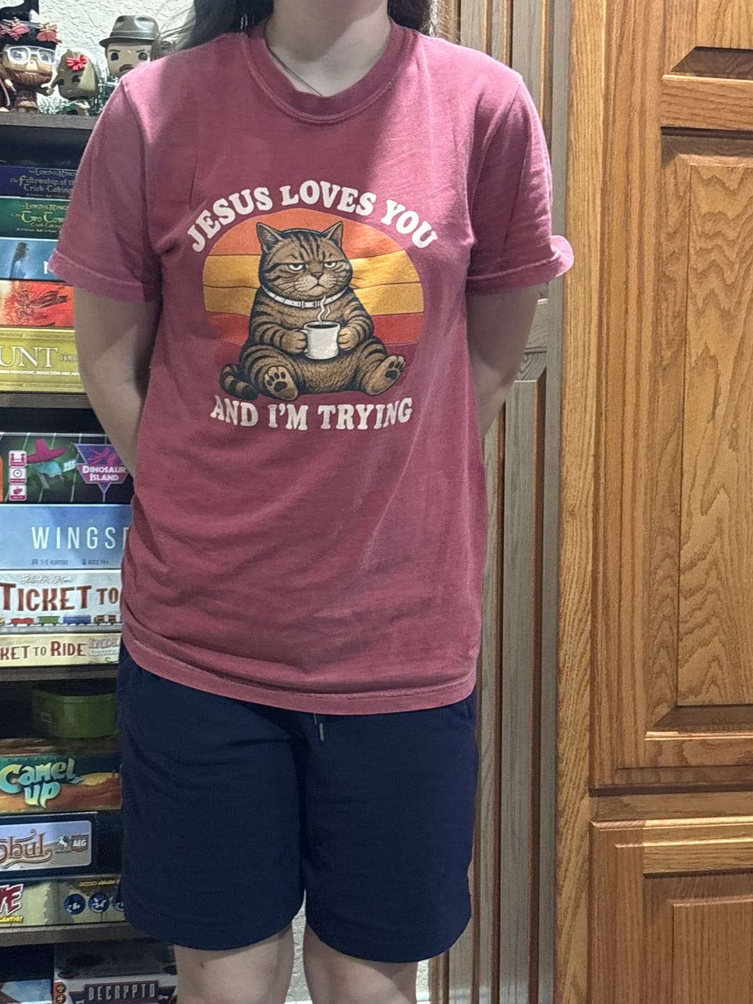 Customer photo review of Tough Love T-Shirt