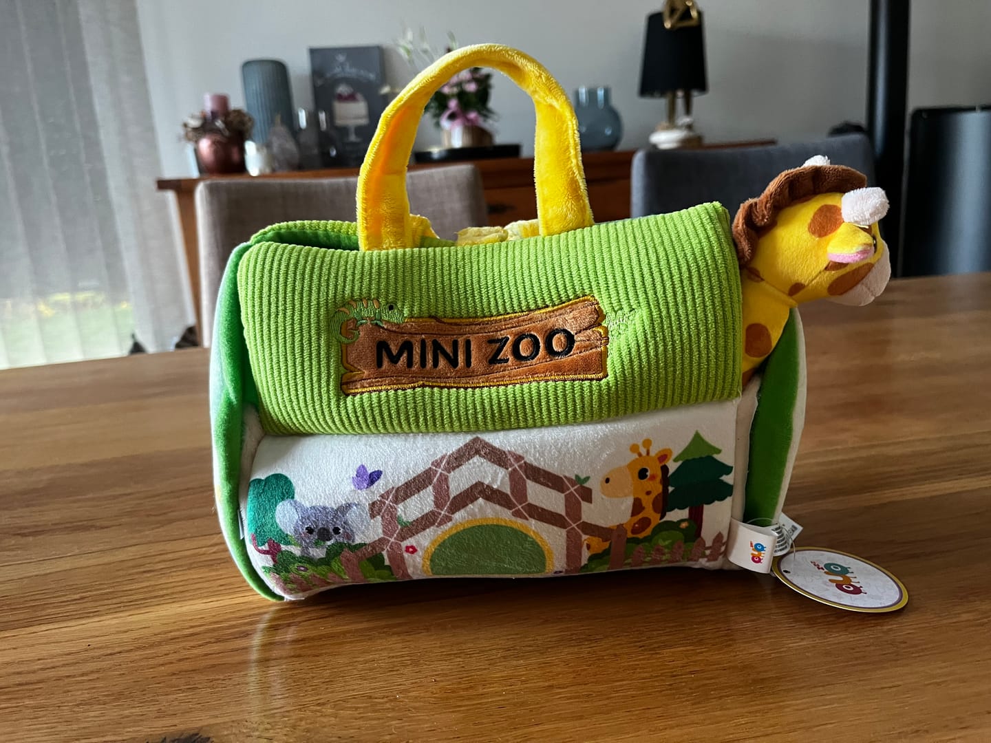 Customer photo review of Peluche personnalisée avec nom - animaux de zoo, animaux de ferme, chats et maisons pour chats