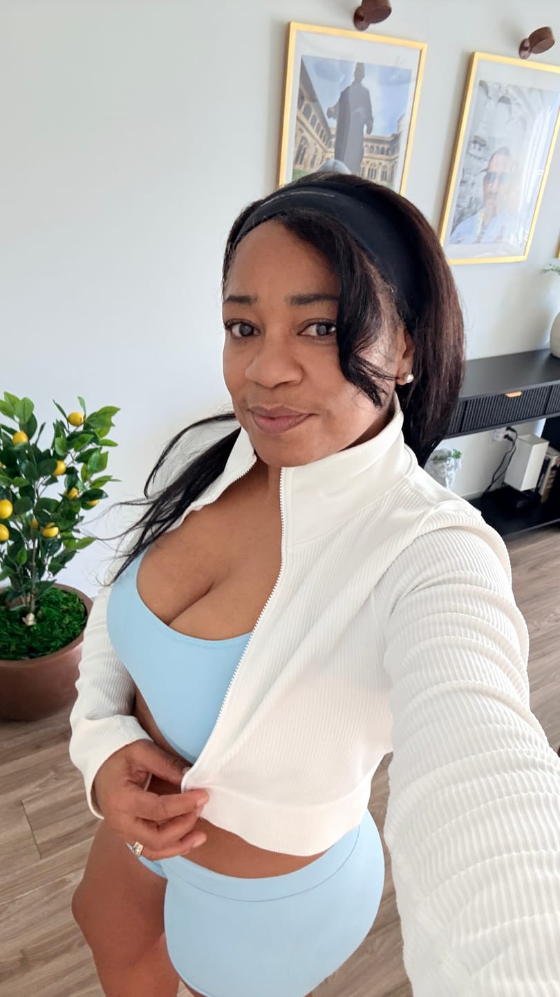 Customer photo review of Sports Bra – Cloud