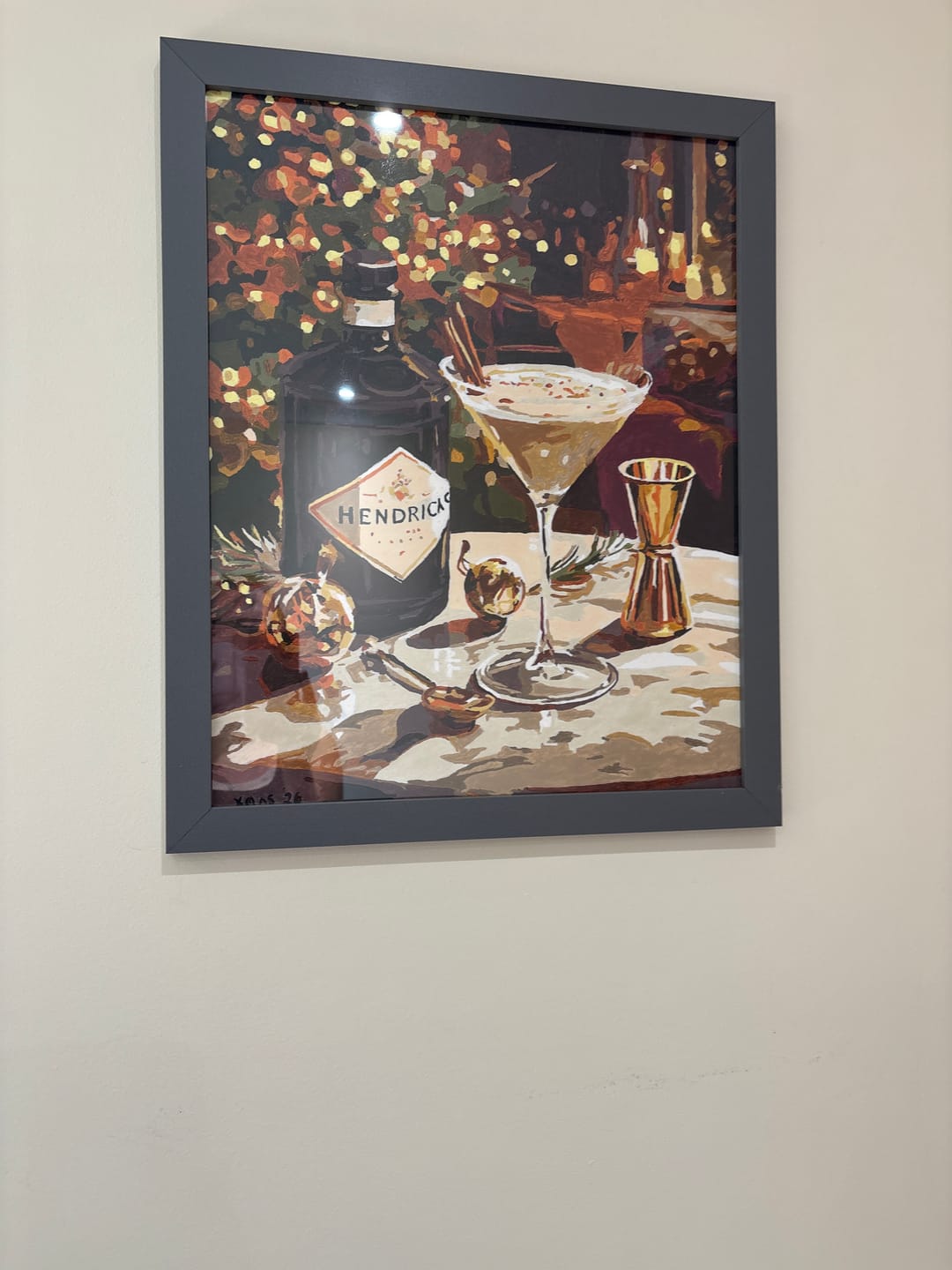 Customer photo review of Sip of luxury | Paint by Number