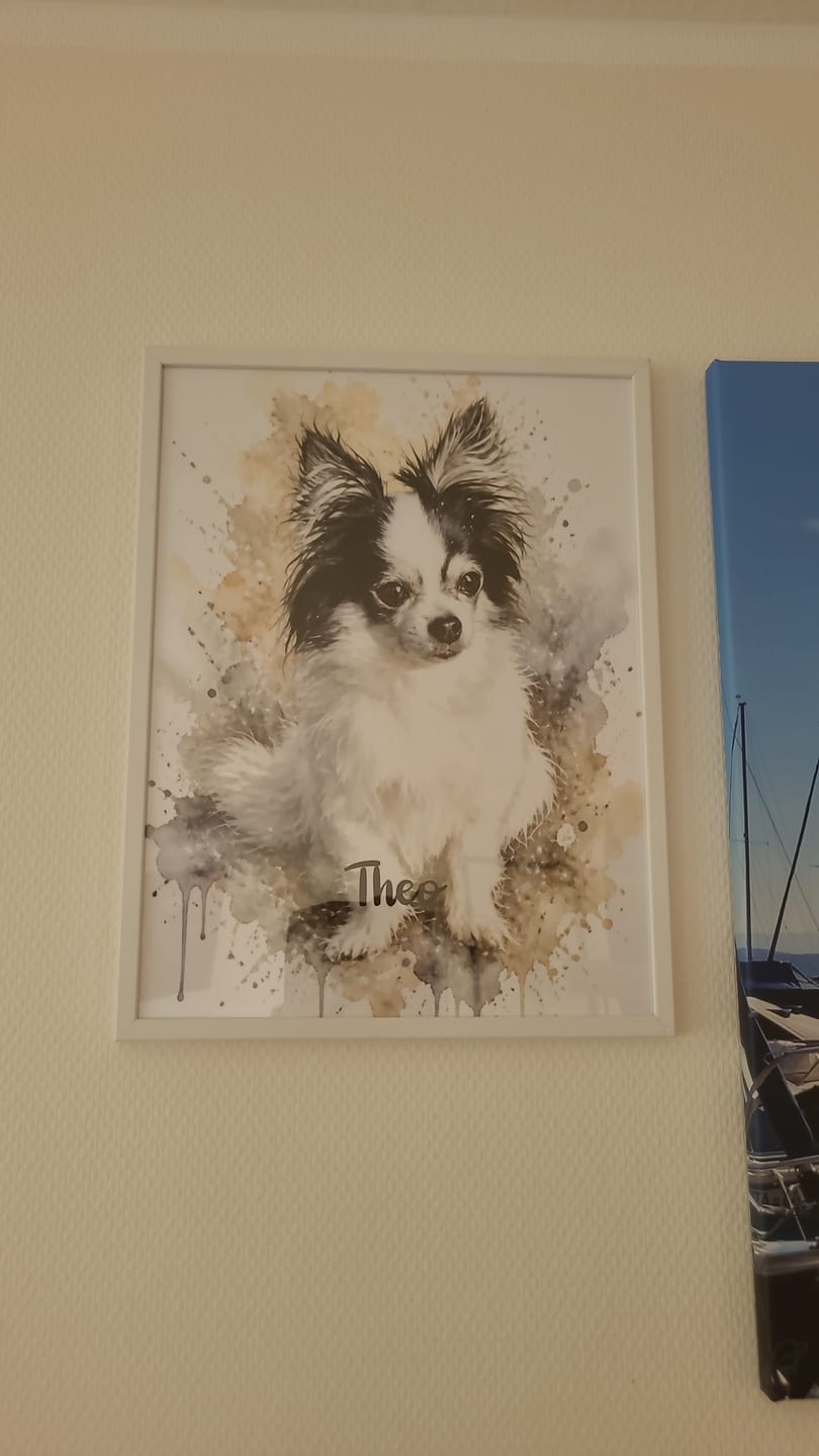 Customer photo review of Personalisiertes Poster - Aquarell Realistisches Porträt