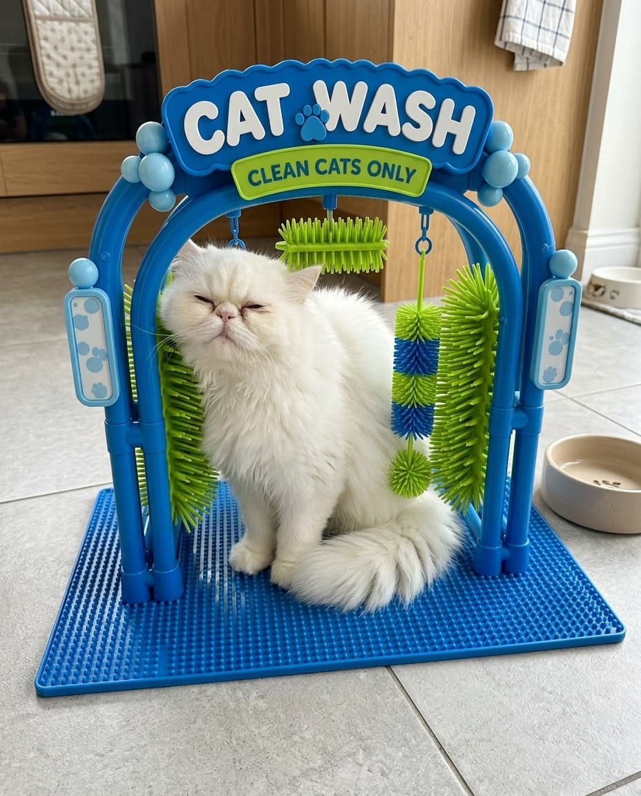 Customer photo review of The Purr Arch - Massage Station