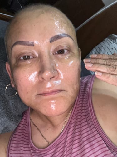 Customer photo review of Korean Collagen Night Wrapping Mask