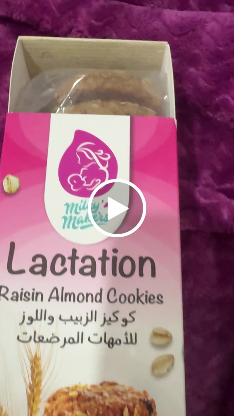 Customer video review of Raisin Almond Lactation Cookies By Milky Makers
