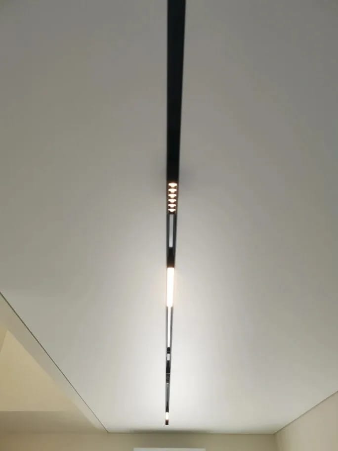 Customer photo review of Black Track Lighting for Living Room, Adjustable Heads, 12 cm