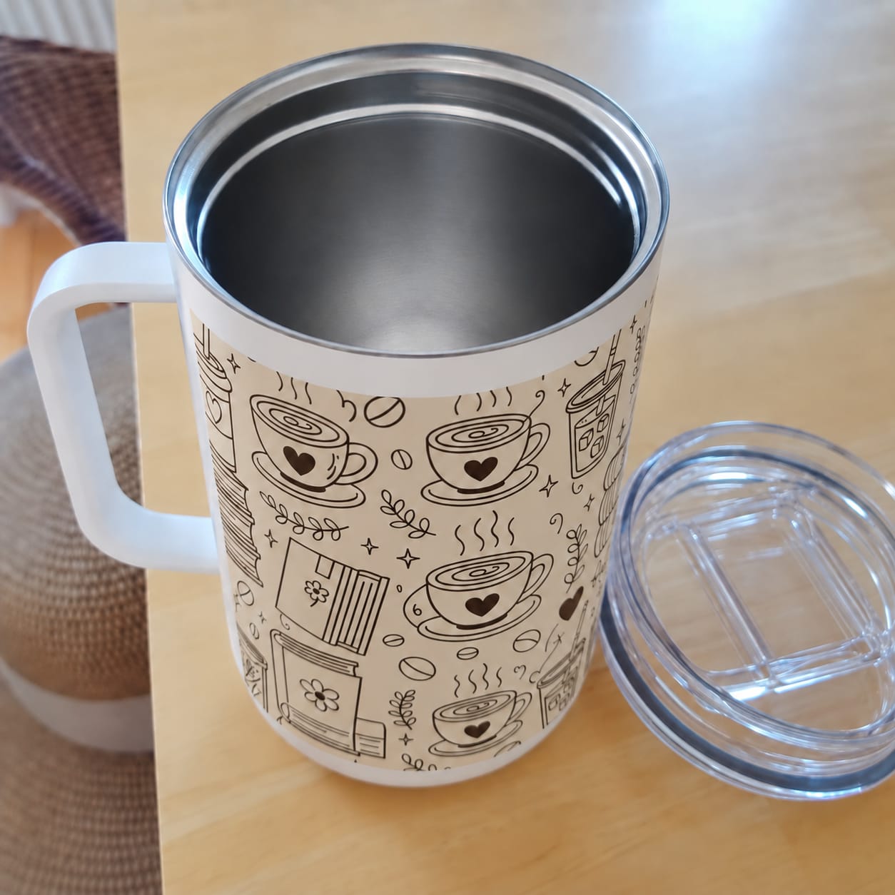 Customer photo review of Do Not Disturb Insulated Mug