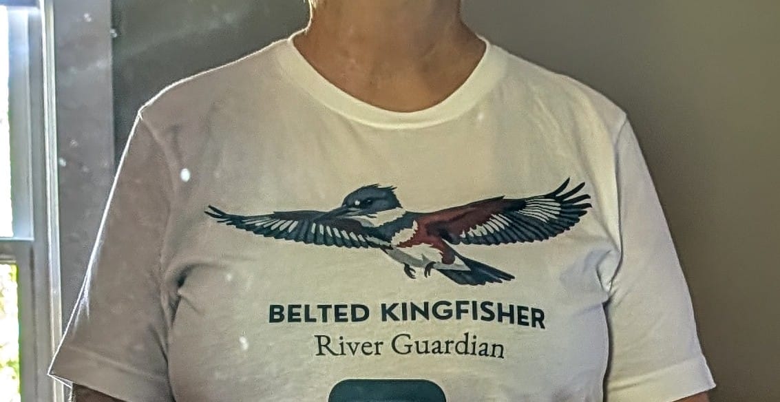 Customer photo review of Belted Kingfisher Tee