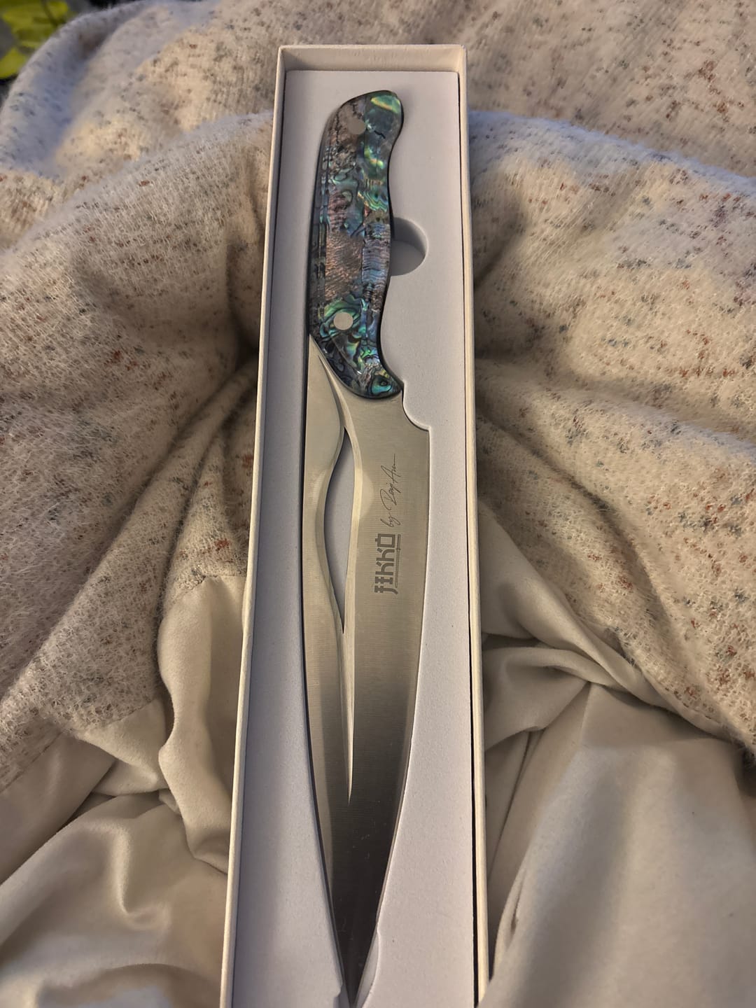 Customer photo review of The Pearl Eye Edition – Signature Knife by JIKKO®