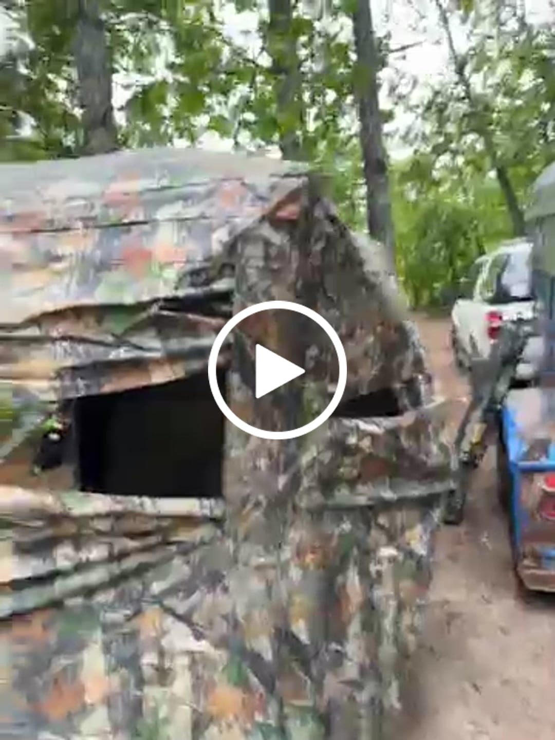 Customer video review of Vis Series 270 Degree See Through Hunting Blind | Portable 2 3 4 Person Ground Blind | Camo Pop Up Deer Blind for Deer & Hunters