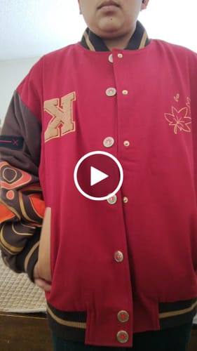 Customer video review of Genshin Varsity Jacket (Overstock)