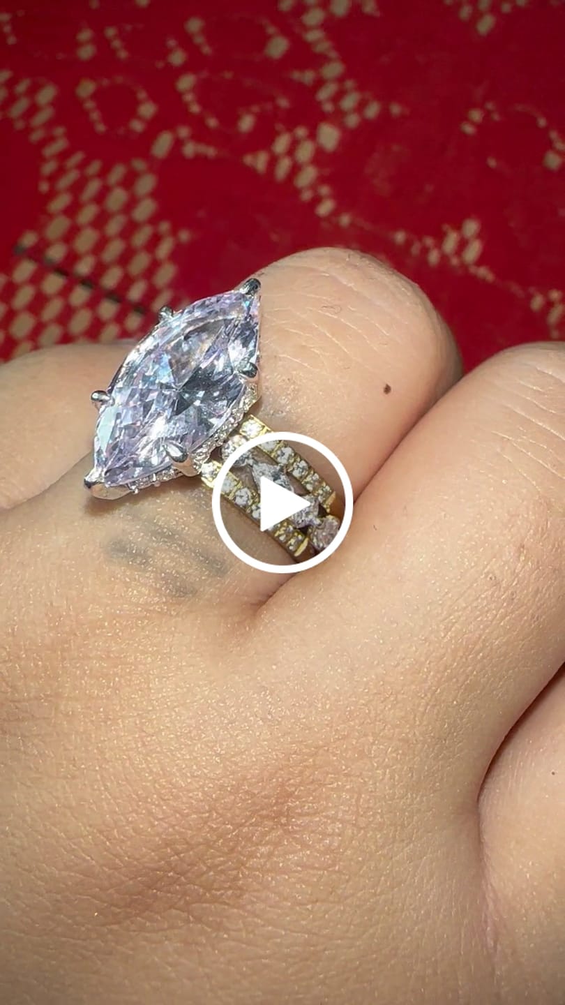 Customer video review of 1.33Ct Kate Silver Halo Solitaire Ring