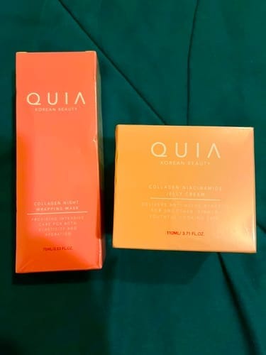 Customer photo review of Korean Collagen Night Wrapping Mask