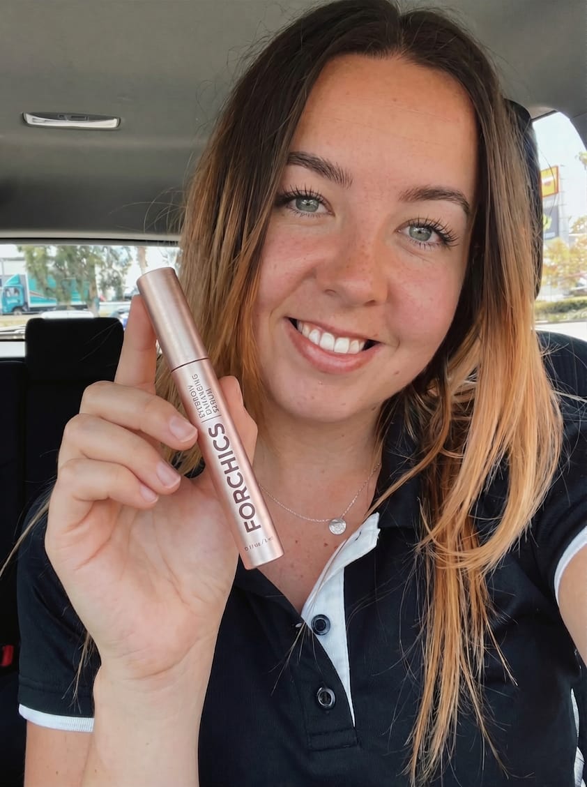 Customer photo review of Eyebrow Growth Serum