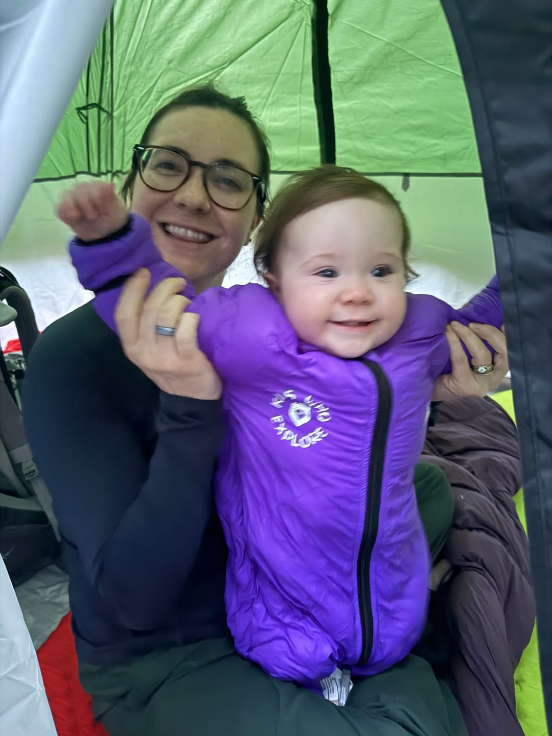 Customer photo review of Little Mo Baby Sleeping Bag (6-18 months)