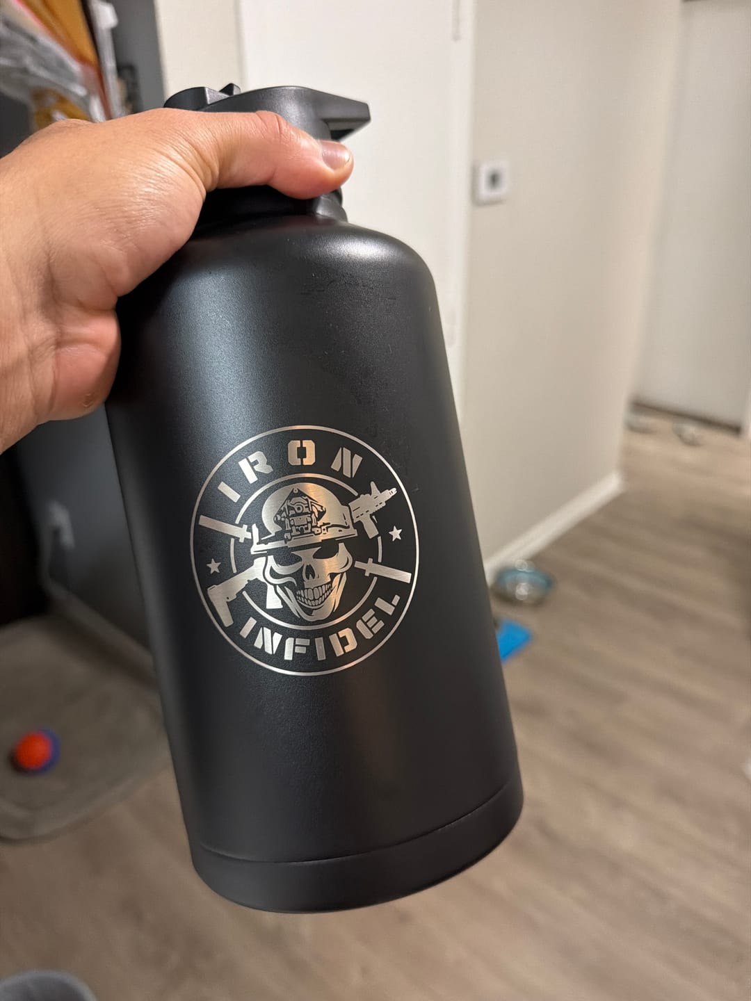 Customer photo review of 64oz Battle Bottle Water Bottles