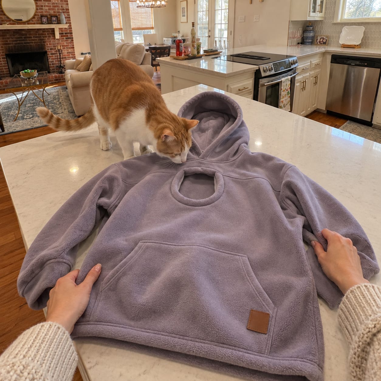 Customer photo review of PawHug™ Cozy Pet Hoodie