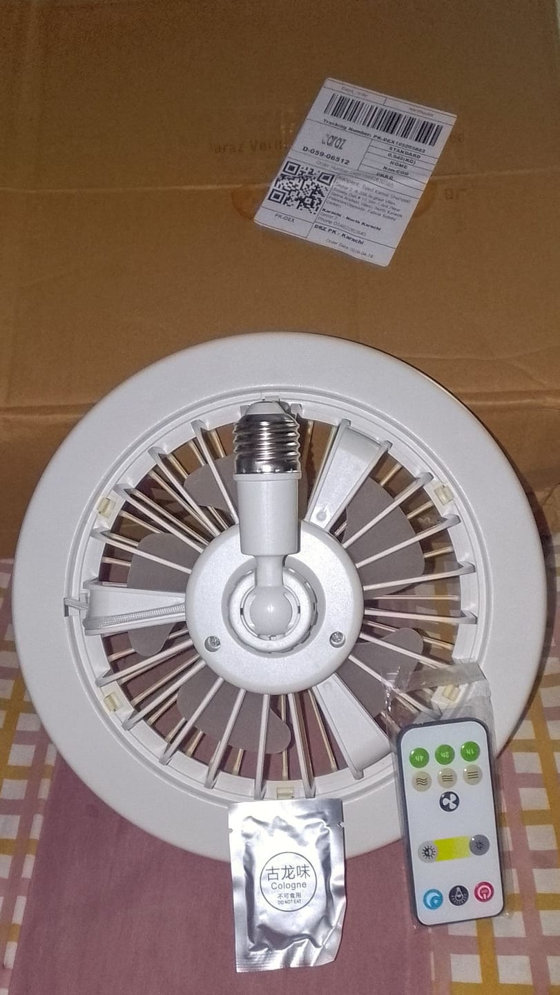 Customer photo review of 3-in-1 Ceiling Fan Light with Air Filter & Remote