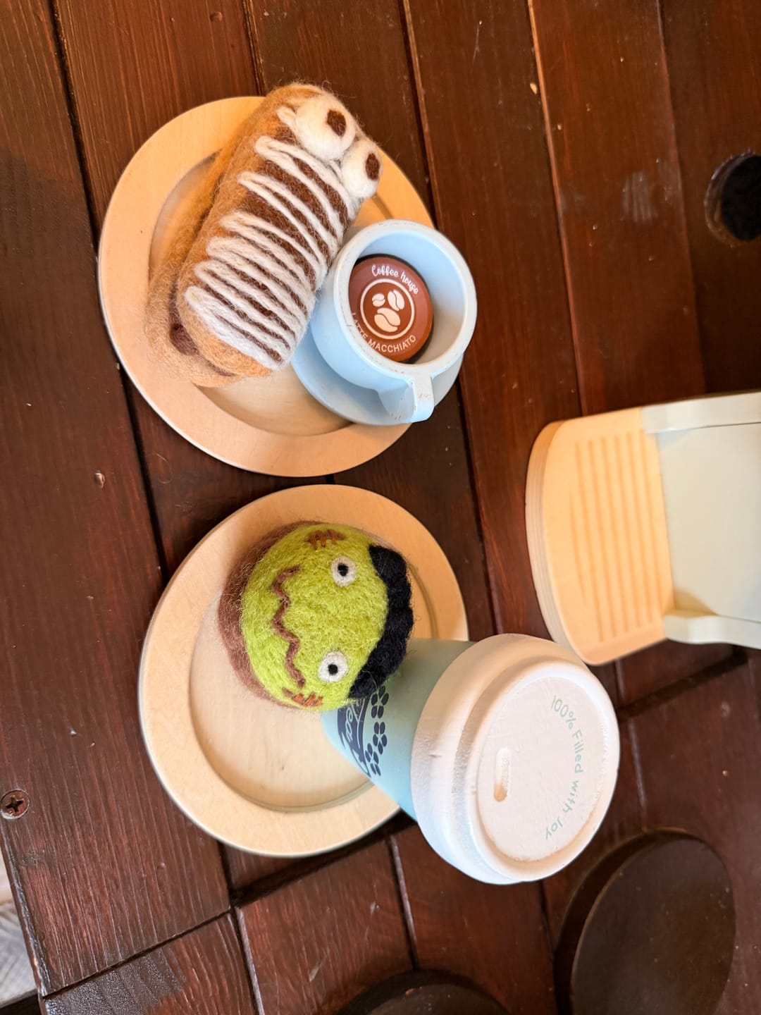 Customer photo review of Felt Mummy Chocolate Eclair for Halloween