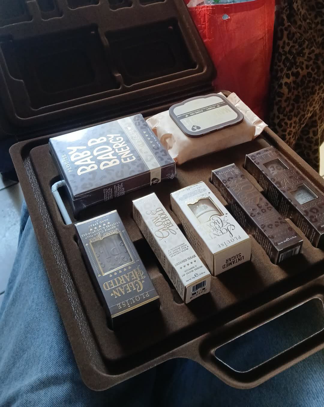 Customer photo review of Cheetah Pack Your Shit & Go Suitcase Bundle
