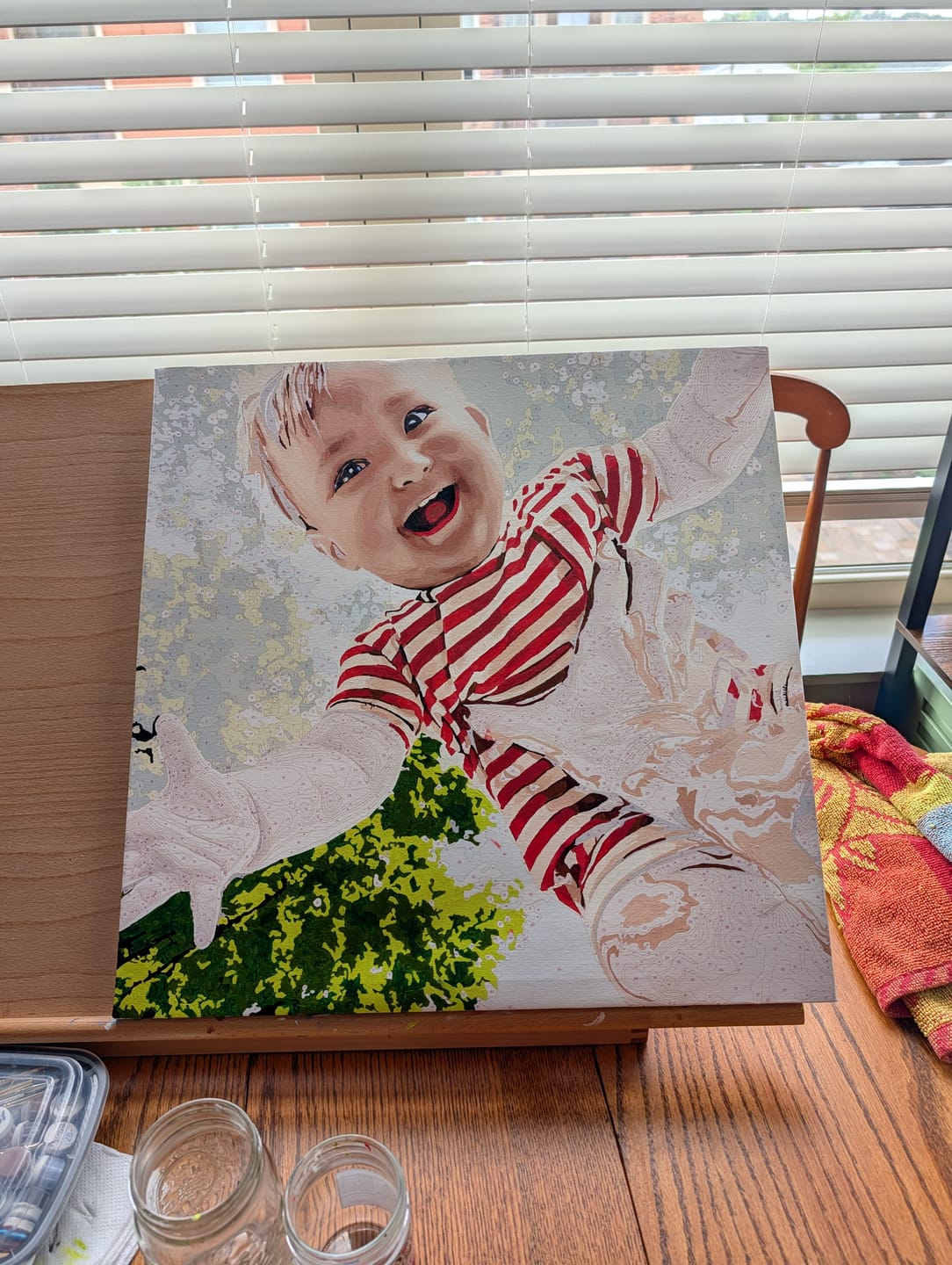 Customer photo review of Custom Paint by Numbers