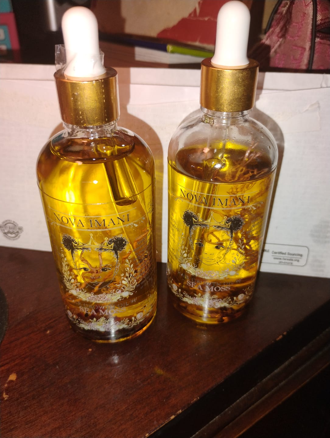 Customer photo review of Nova Imani Crown Oil with East African Sea Moss