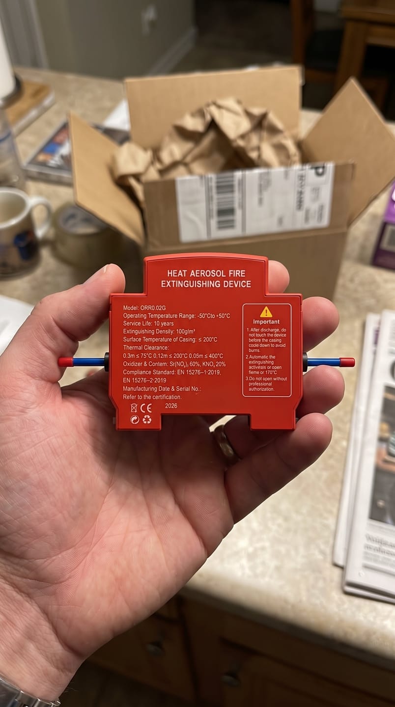 Customer photo review of NovaCare™ Fire Guard — Automatic Fire Suppression Device