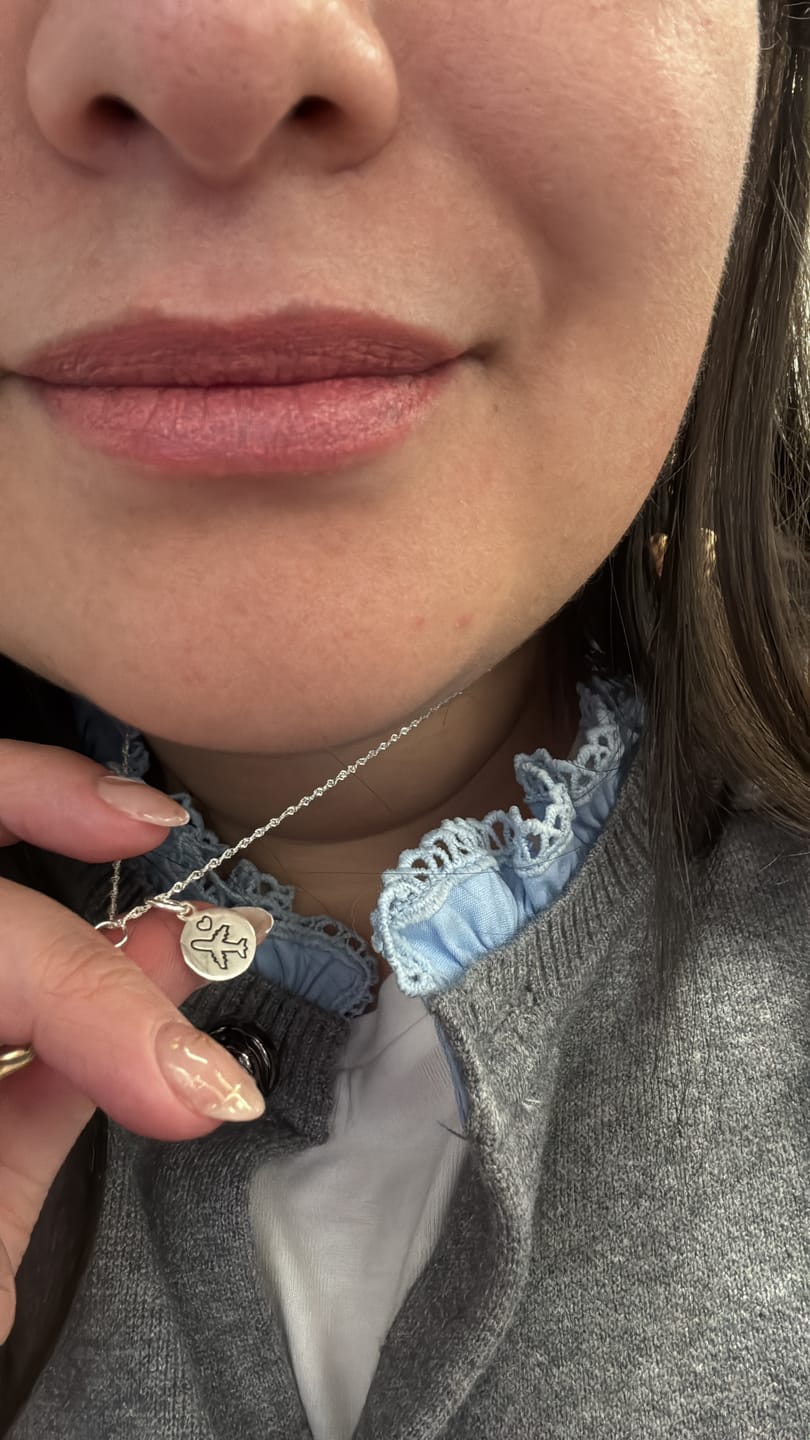 Customer photo review of Colgante Avión Corazón 10 mm