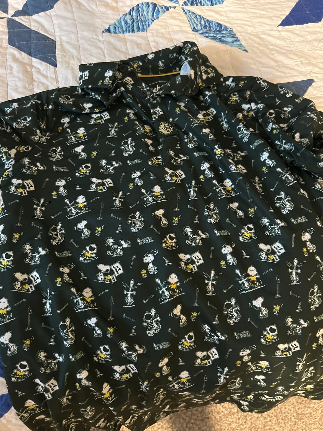 Customer photo review of Peanuts Birdie Dance Polo