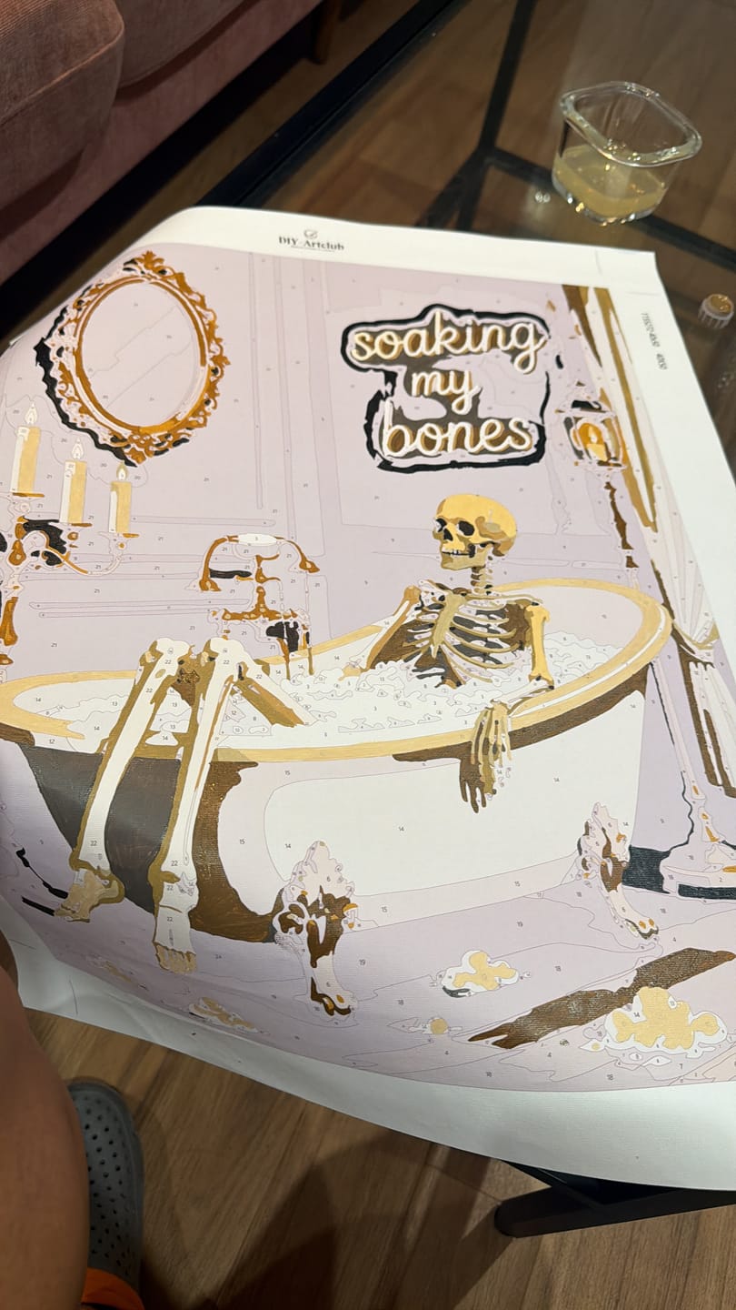 Customer photo review of Soaking My Bones | Paint by Number