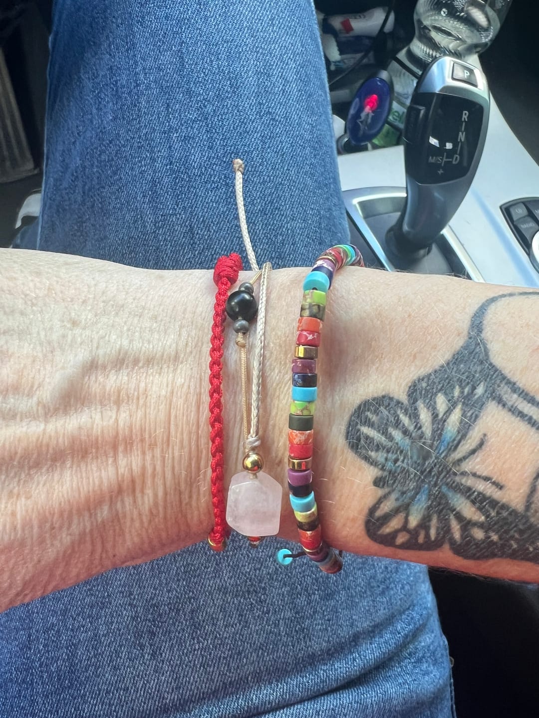 Customer photo review of 7 Chakren Energiearmband aus Jaspis