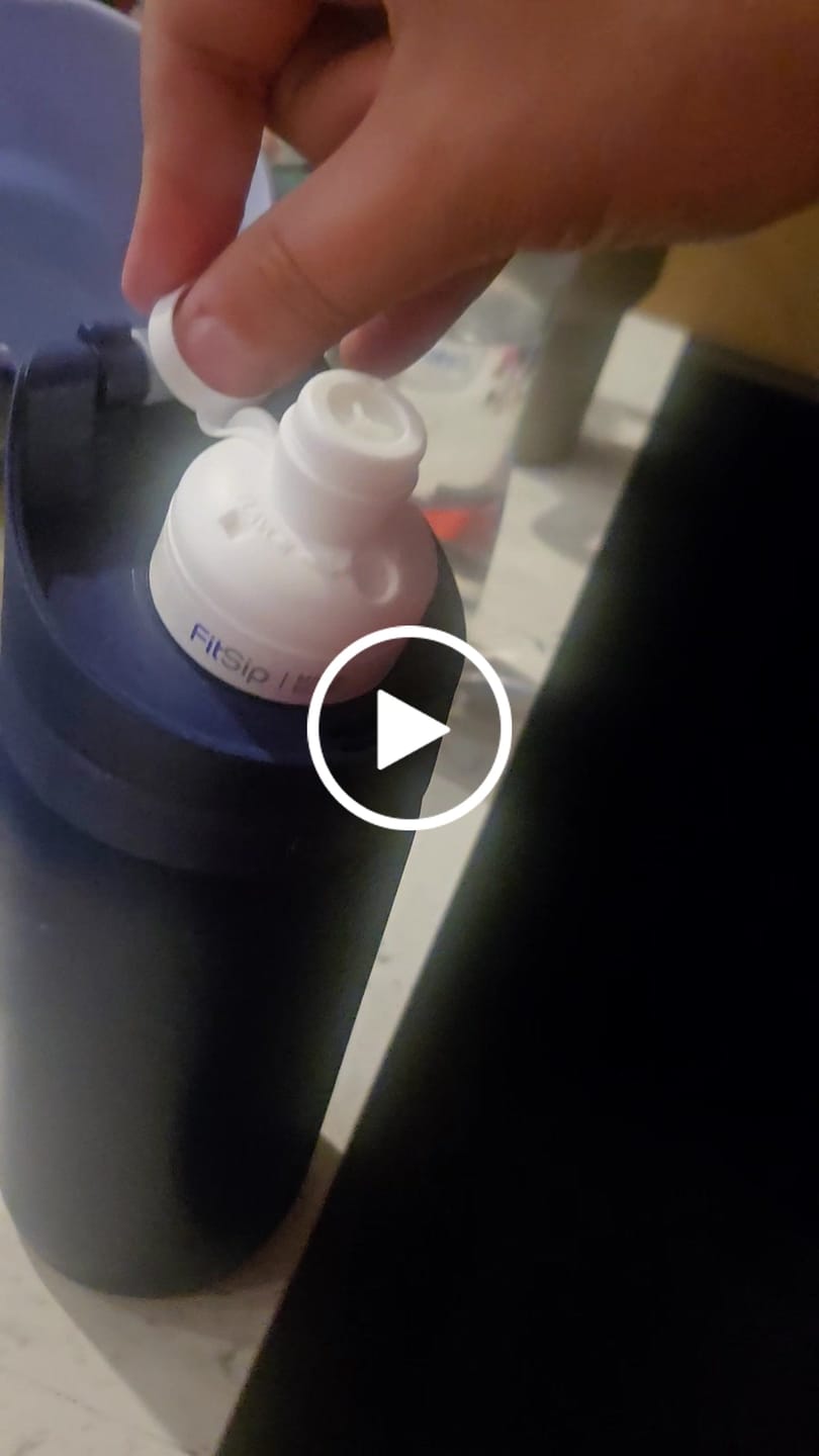Customer video review of 16oz. StrawSip™ Flip Bottle