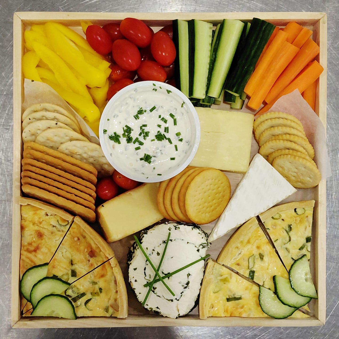 Customer photo review of 12" x 12" Solid Reusable Wooden Tray