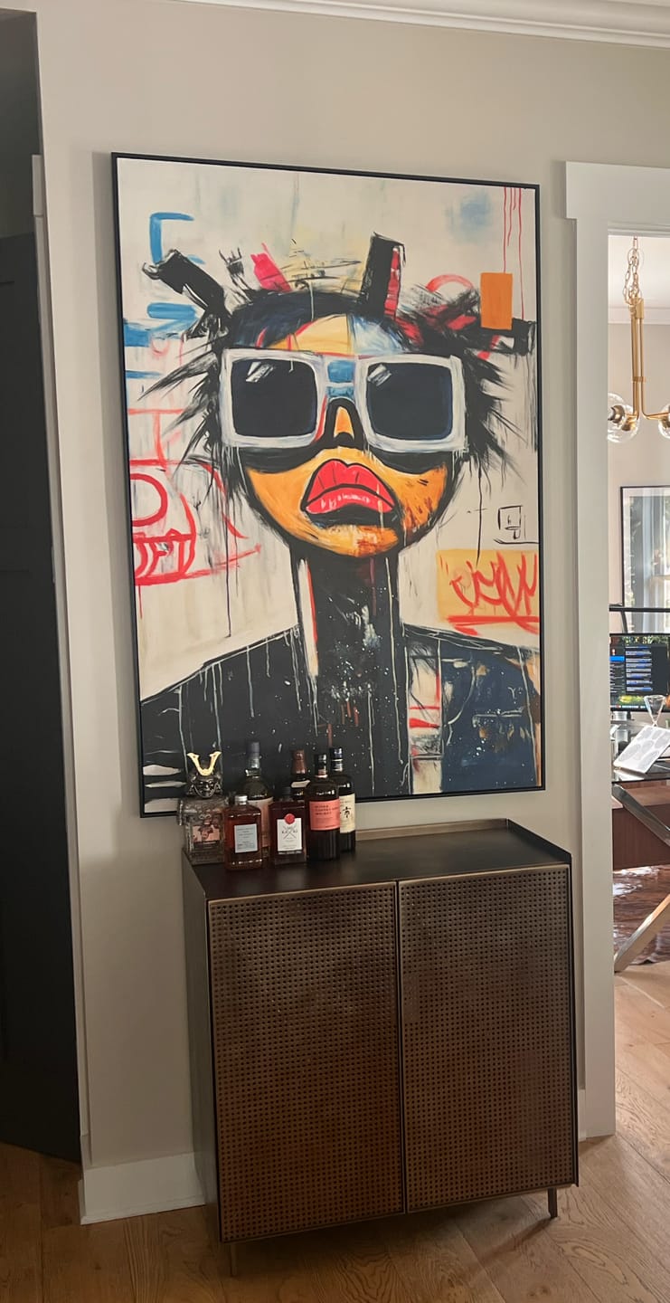 Customer photo review of Abstract Graffiti Art #GA098