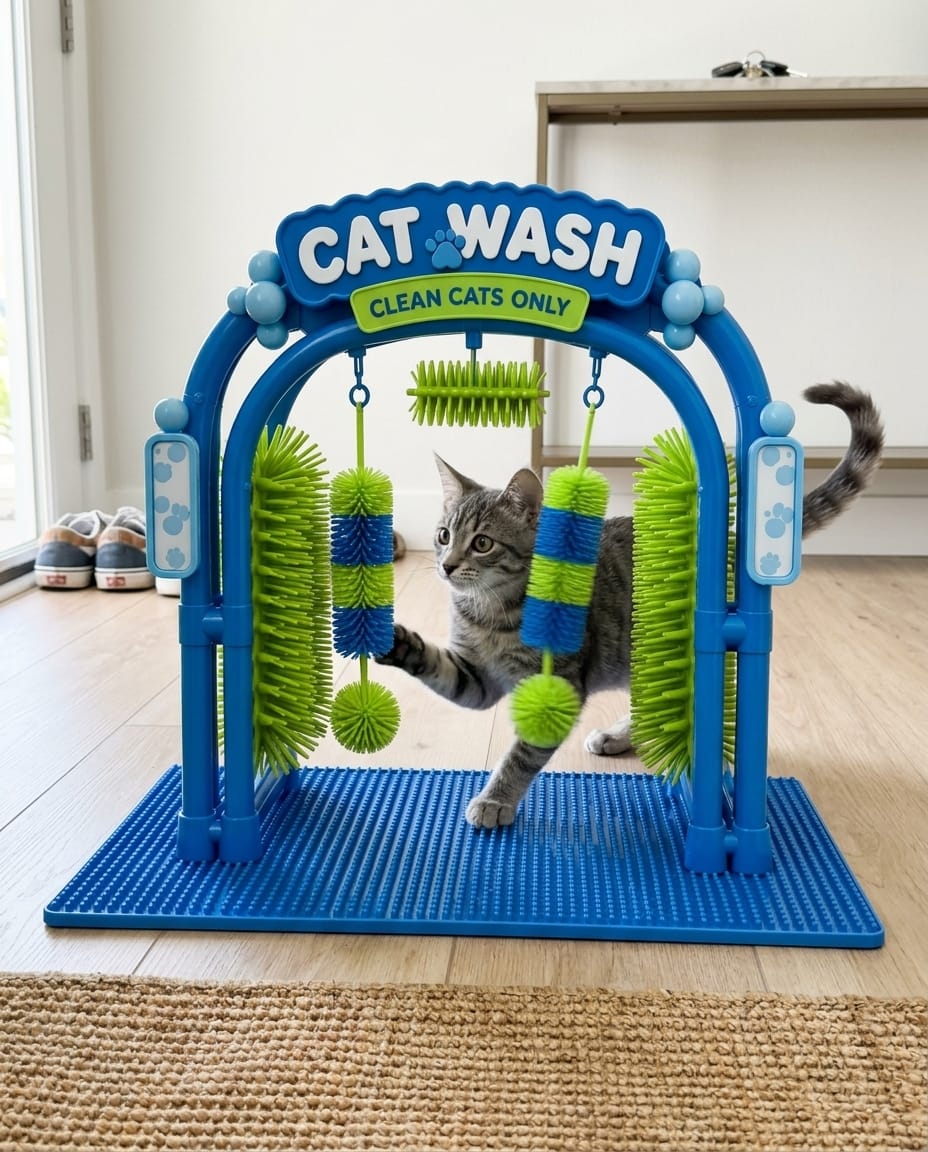 Customer photo review of The Purr Arch - Massage Station