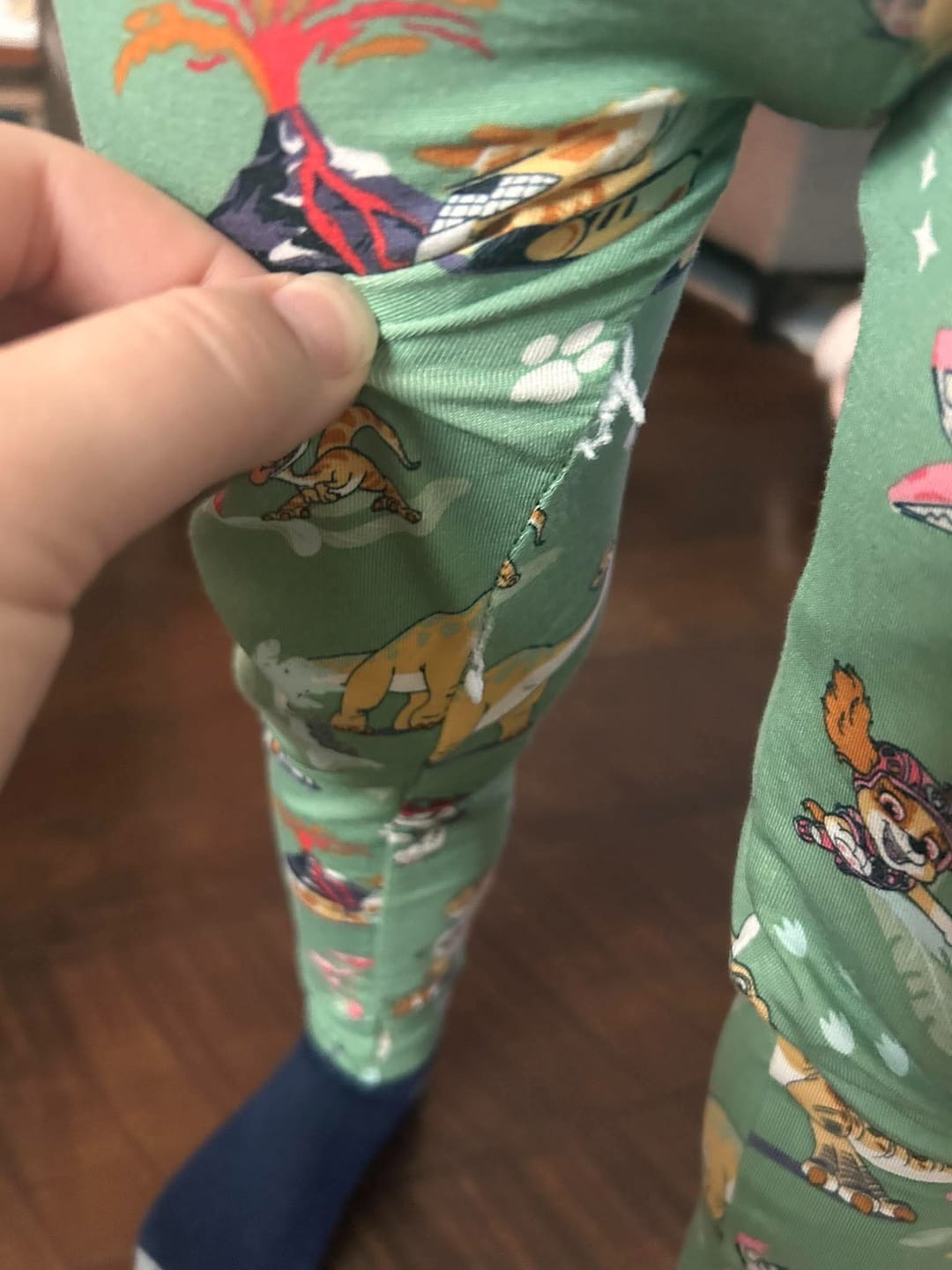 Customer photo review of PAW Patrol: Dino Island Bamboo Kids Pajamas