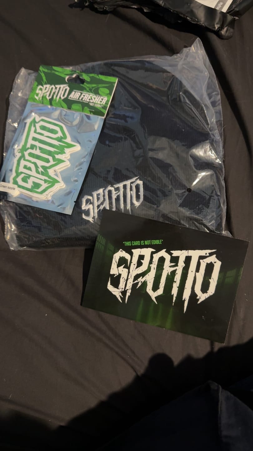 Customer photo review of Official - Black Spotto Beanie (PREORDER)