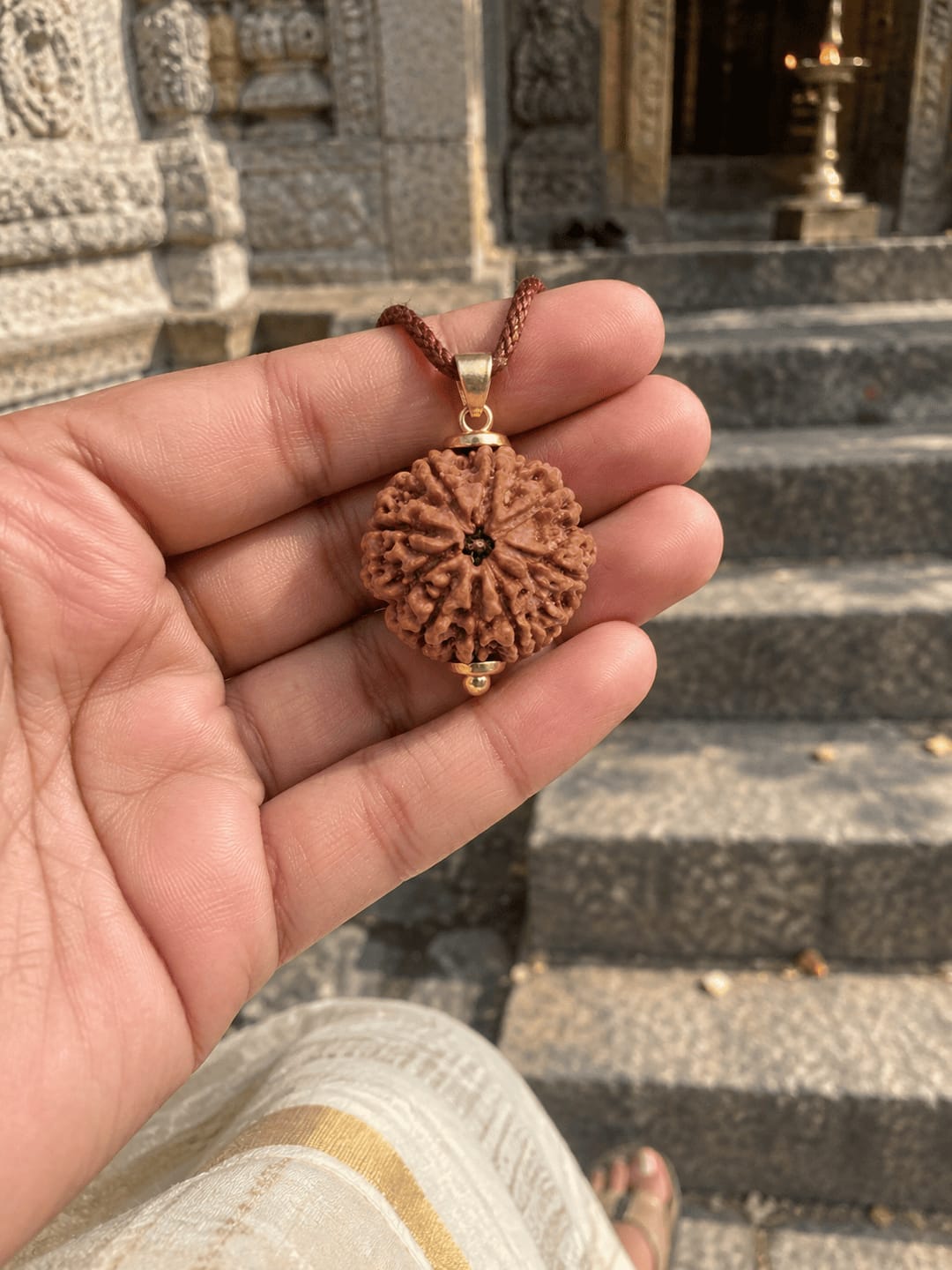 Customer photo review of 8 Mukhi Rudraksha (Nepali)