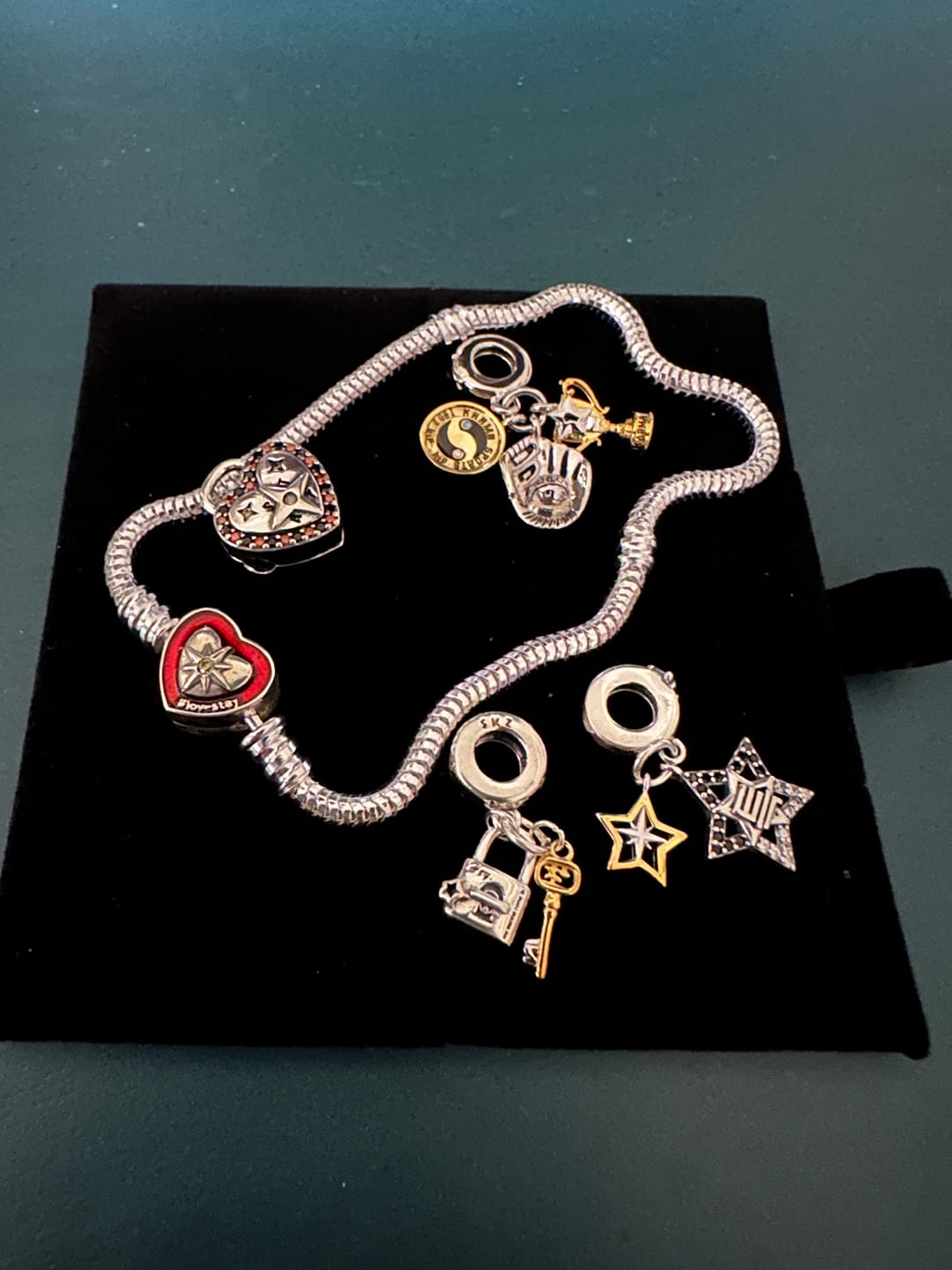Customer photo review of (Brass) PROJECT SKZ! KARMA-themed charms