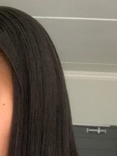 Customer photo review of Vietnamese Super Double Drawn Bone Straight Natural Black Bundles