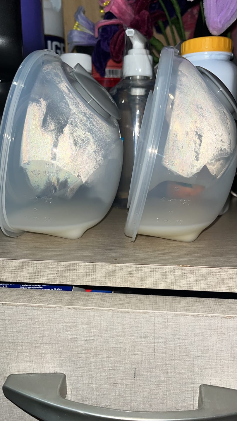 Customer photo review of Extractor de leche doble manos libres