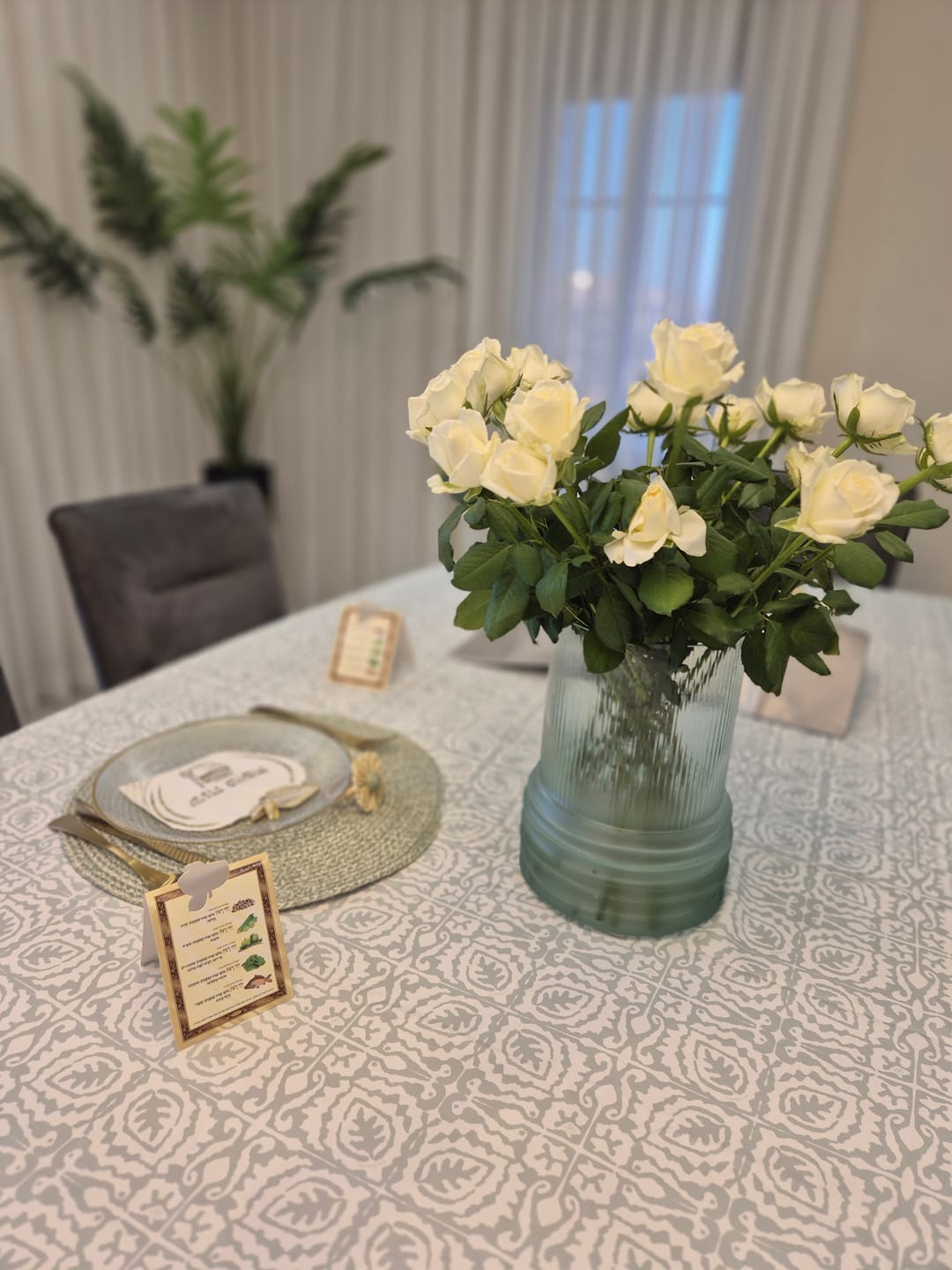 Customer photo review of מפת שולחן בריק מרווה