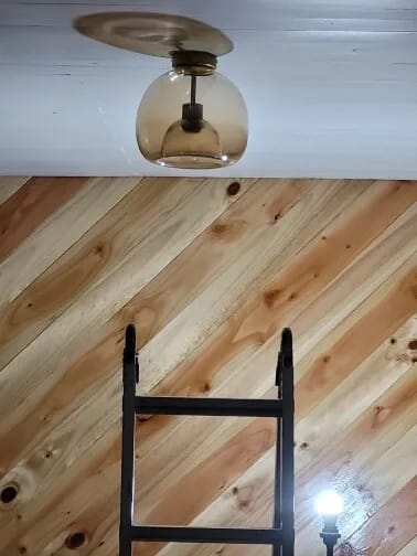 Customer photo review of Black Ceiling Light for Living Room, Hand-Blown Glass, 25 cm