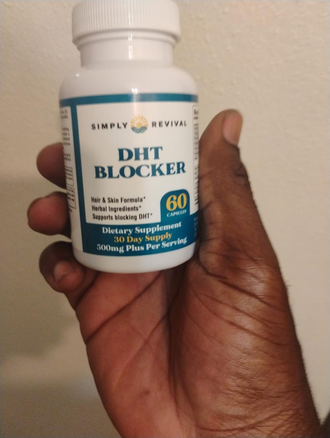 Customer photo review of DHT BLOCKER | Mas Pelo & Menos Caida