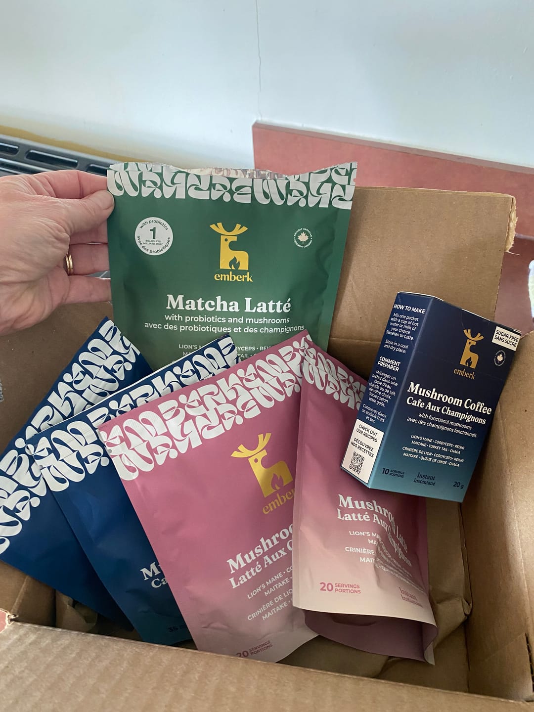 Customer photo review of Mushroom Coffee