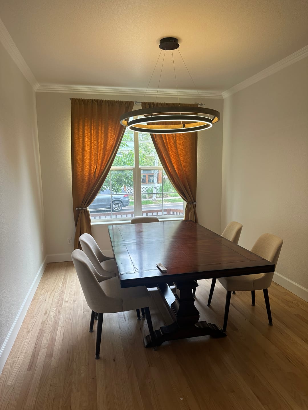 Customer photo review of WOMO Circular Led Wood Chandelier-WM2492