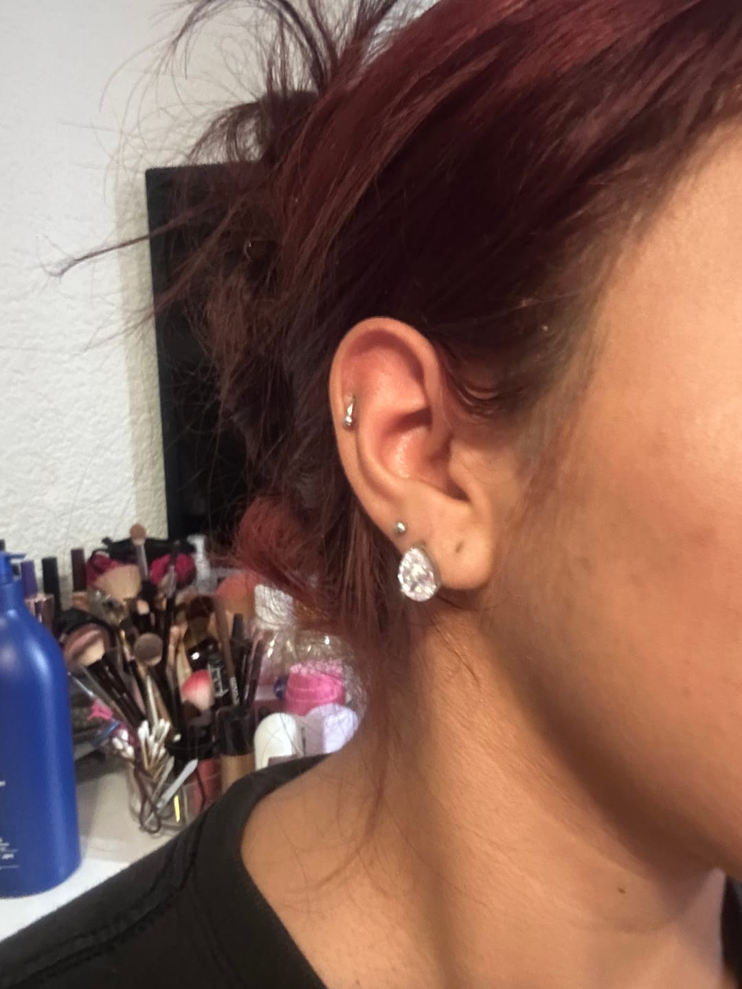 Customer photo review of Aretes Lilia Plata